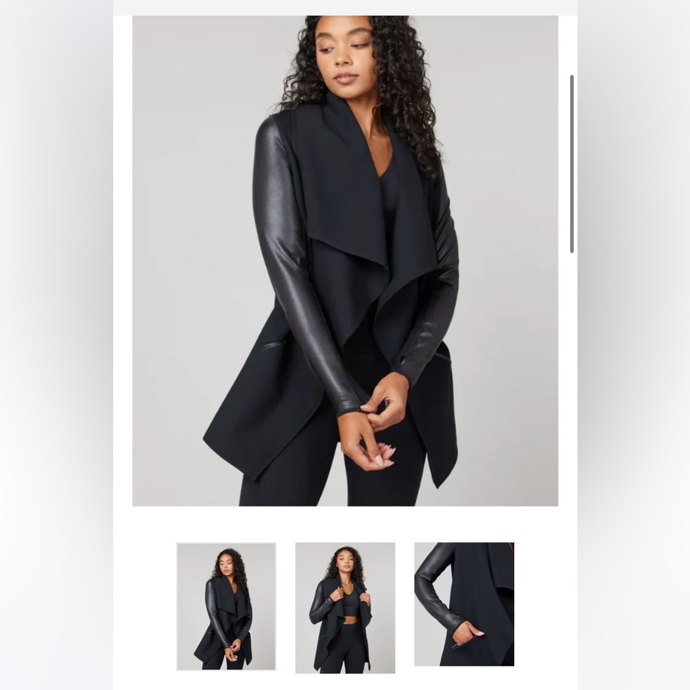 SPANX DRAPE FRONT JACKET size medium new with tags